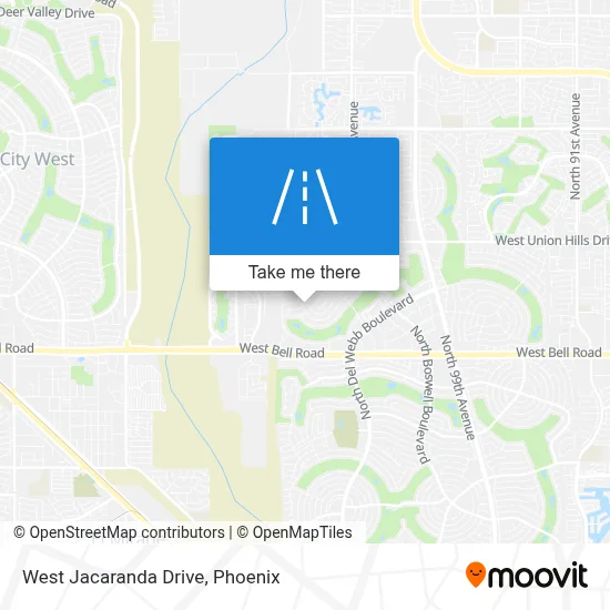West Jacaranda Drive map