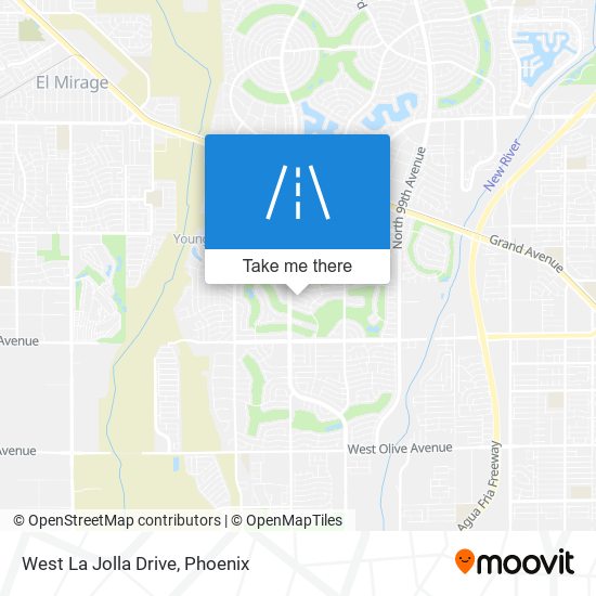 West La Jolla Drive map