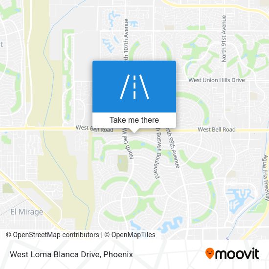 Mapa de West Loma Blanca Drive