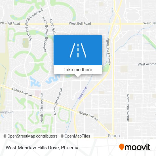 Mapa de West Meadow Hills Drive
