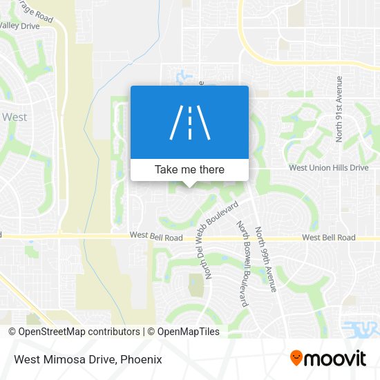 Mapa de West Mimosa Drive