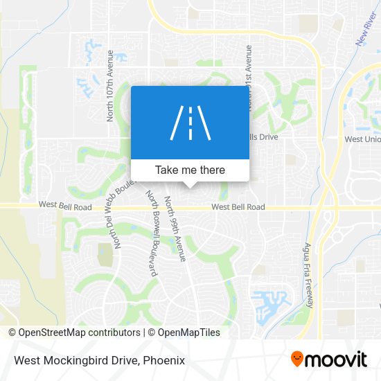Mapa de West Mockingbird Drive