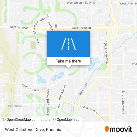 West Oakstone Drive map