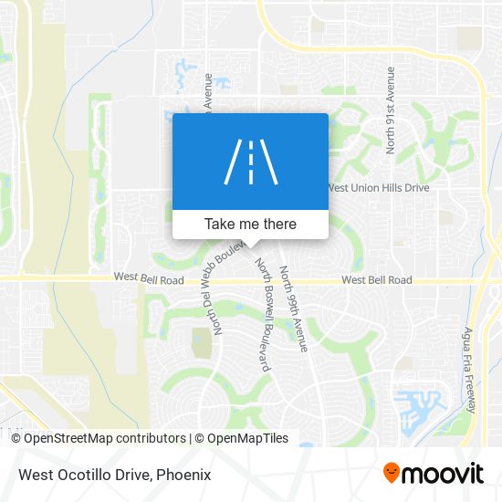 West Ocotillo Drive map