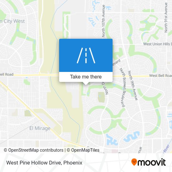 West Pine Hollow Drive map