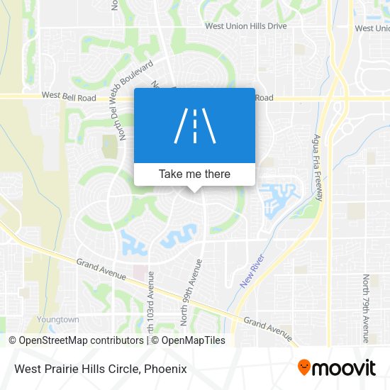 Mapa de West Prairie Hills Circle