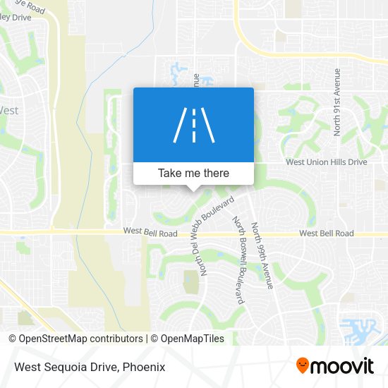 Mapa de West Sequoia Drive