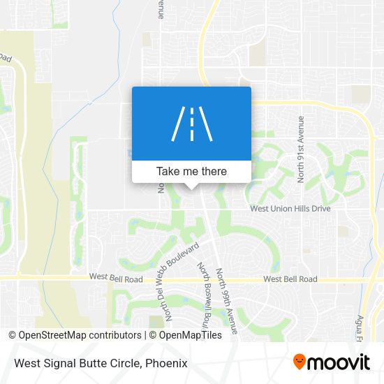 West Signal Butte Circle map