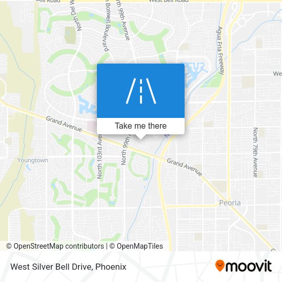West Silver Bell Drive map