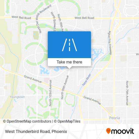 West Thunderbird Road map