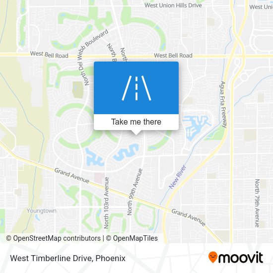 Mapa de West Timberline Drive