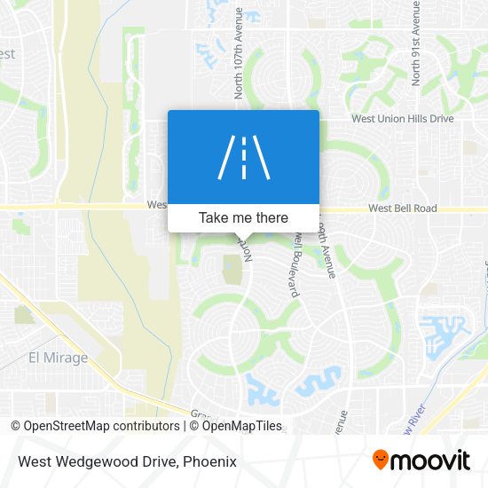 West Wedgewood Drive map