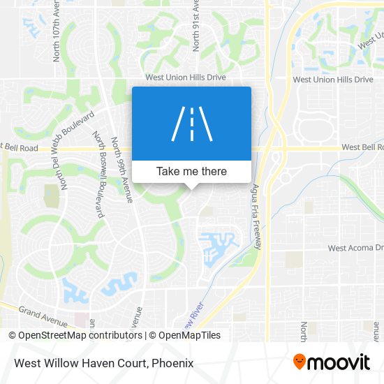 Mapa de West Willow Haven Court