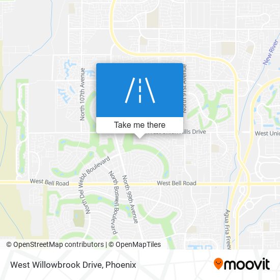 West Willowbrook Drive map