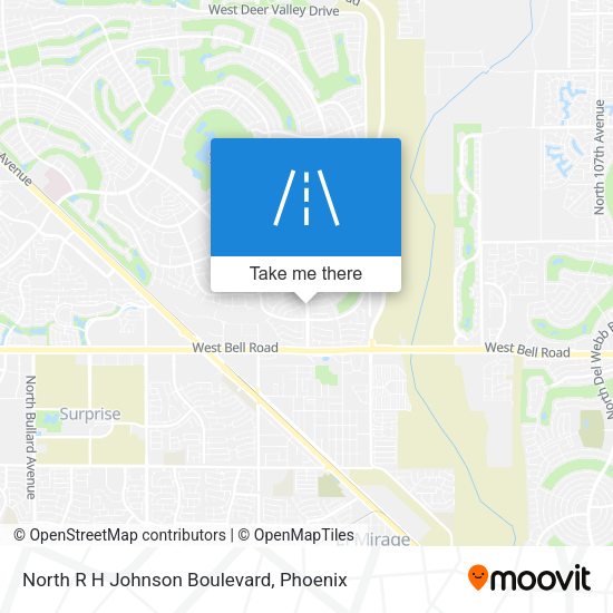 North R H Johnson Boulevard map