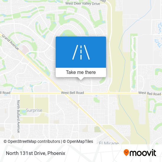 North 131st Drive map