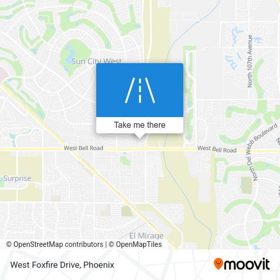 Mapa de West Foxfire Drive