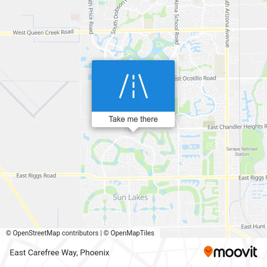 East Carefree Way map