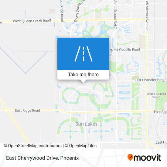 Mapa de East Cherrywood Drive