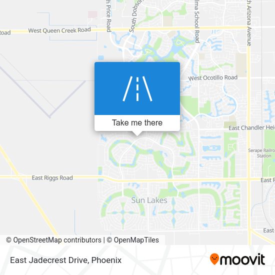 East Jadecrest Drive map