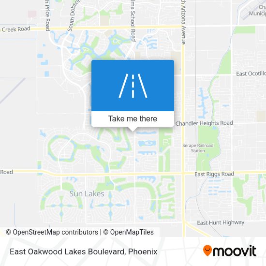 Mapa de East Oakwood Lakes Boulevard
