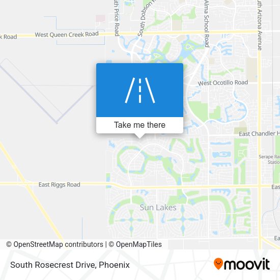 South Rosecrest Drive map