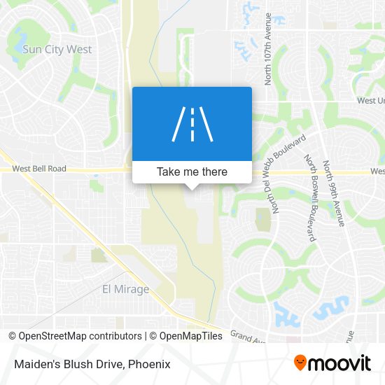 Maiden's Blush Drive map