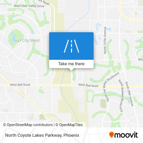 North Coyote Lakes Parkway map