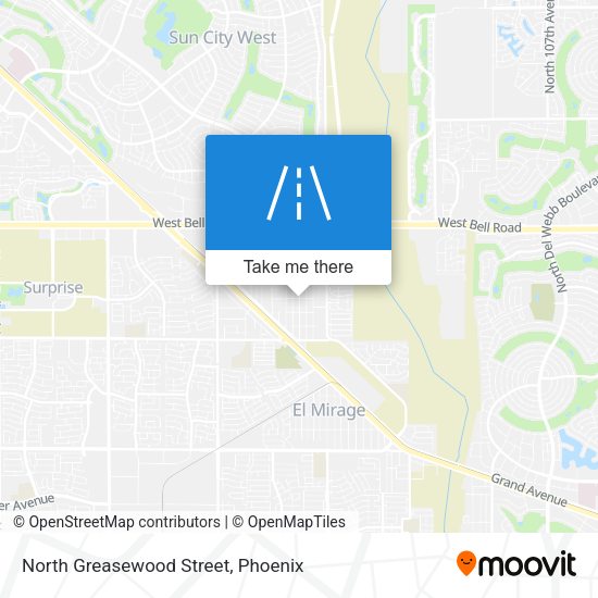 North Greasewood Street map
