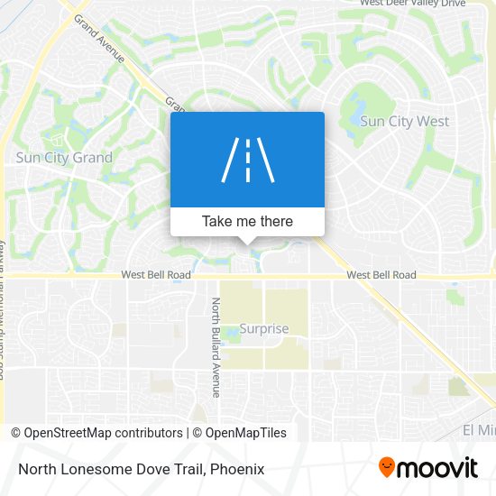 North Lonesome Dove Trail map