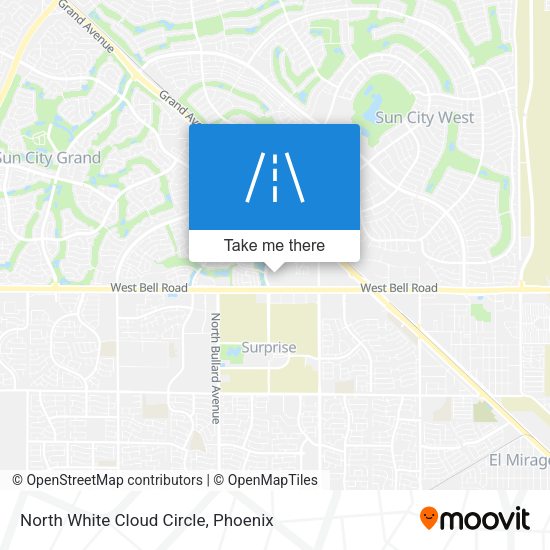 North White Cloud Circle map