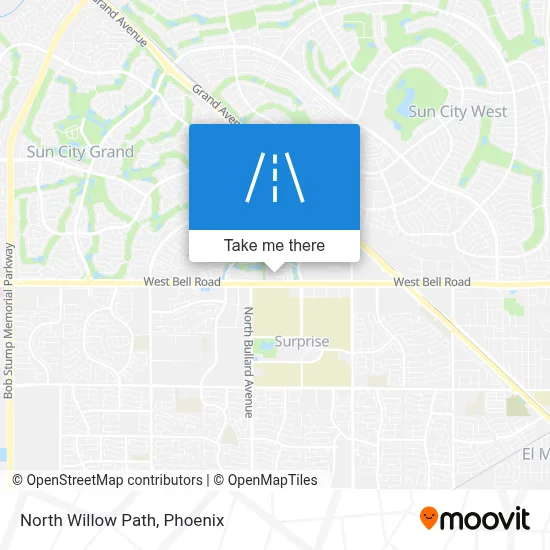North Willow Path map