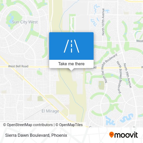 Sierra Dawn Boulevard map