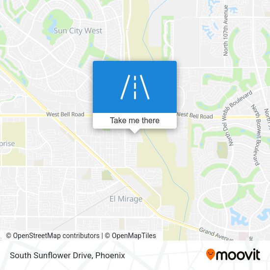 Mapa de South Sunflower Drive