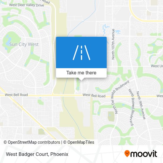 Mapa de West Badger Court