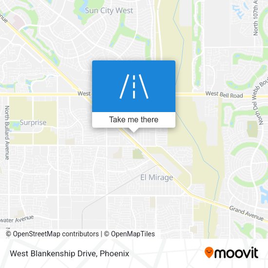 West Blankenship Drive map
