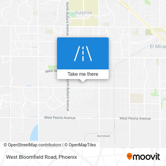 West Bloomfield Road map