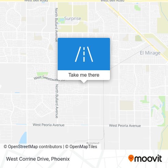 Mapa de West Corrine Drive