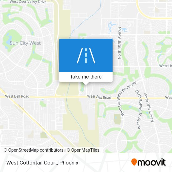 West Cottontail Court map