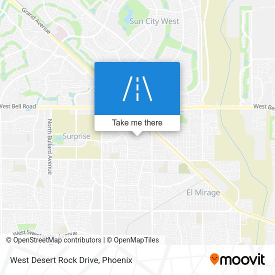 Mapa de West Desert Rock Drive