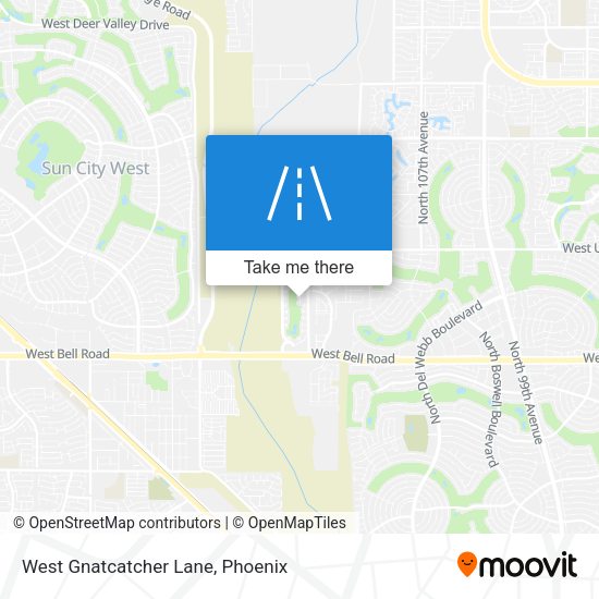 West Gnatcatcher Lane map
