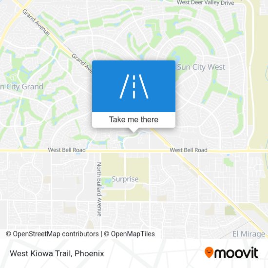 Mapa de West Kiowa Trail