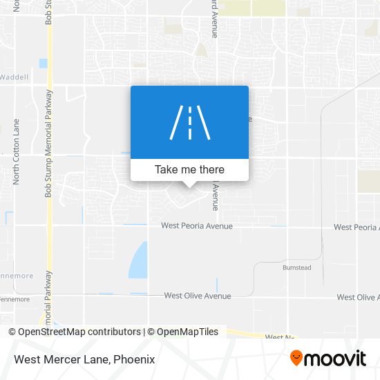 West Mercer Lane map