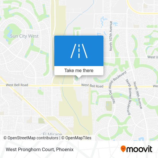 Mapa de West Pronghorn Court