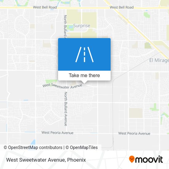 West Sweetwater Avenue map