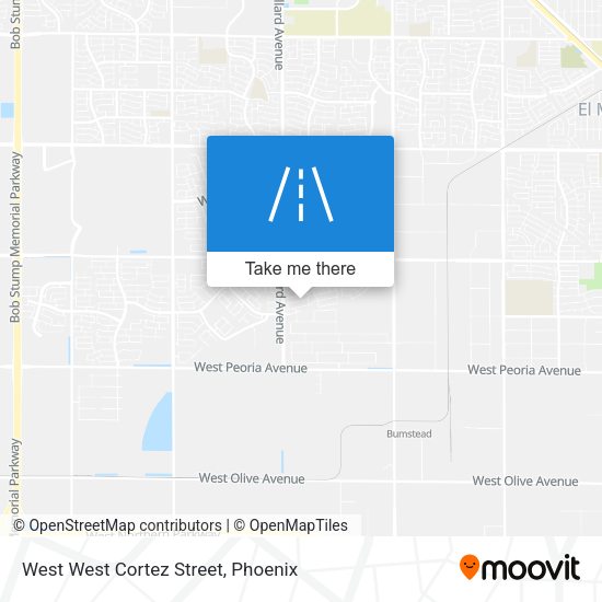 West West Cortez Street map