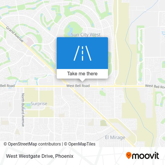 Mapa de West Westgate Drive