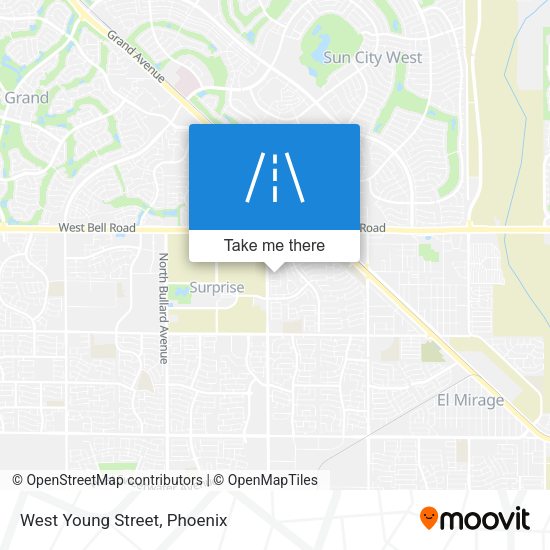 Mapa de West Young Street