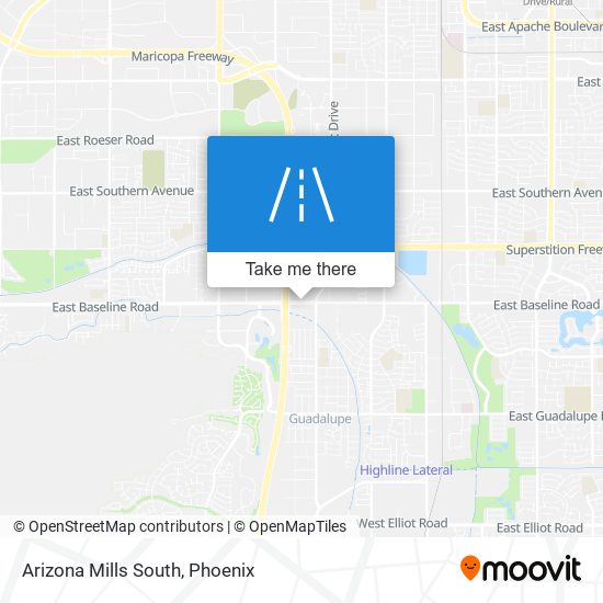 Arizona Mills South map