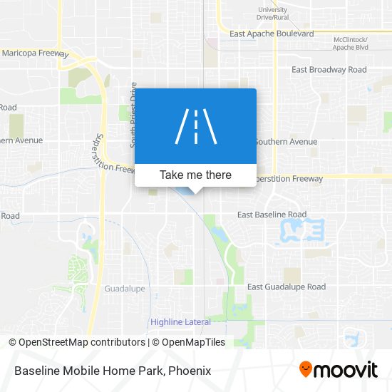 Baseline Mobile Home Park map
